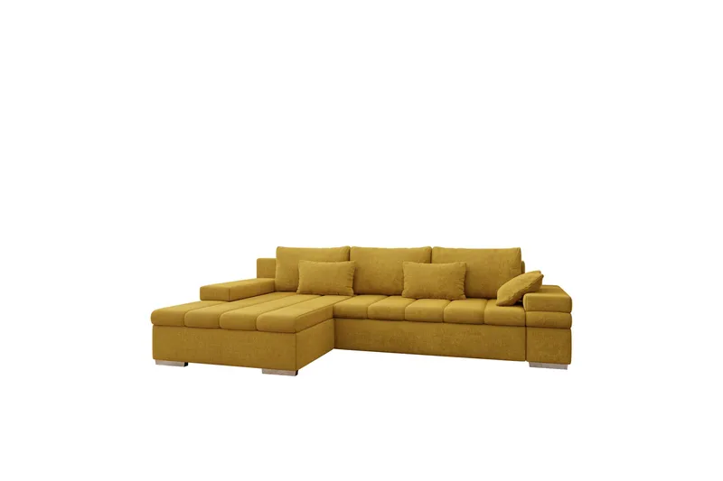 Naoma Bäddsoffa med Divan 4-sits - Gul - Möbler - Vardagsrum - Bäddsoffor
