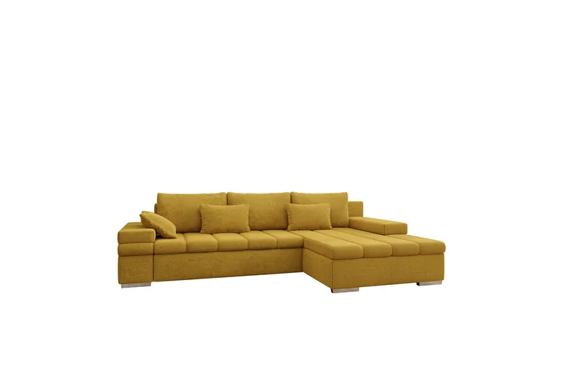 Naoma Bäddsoffa med Divan 4-sits - Gul - Möbler - Vardagsrum - Bäddsoffor