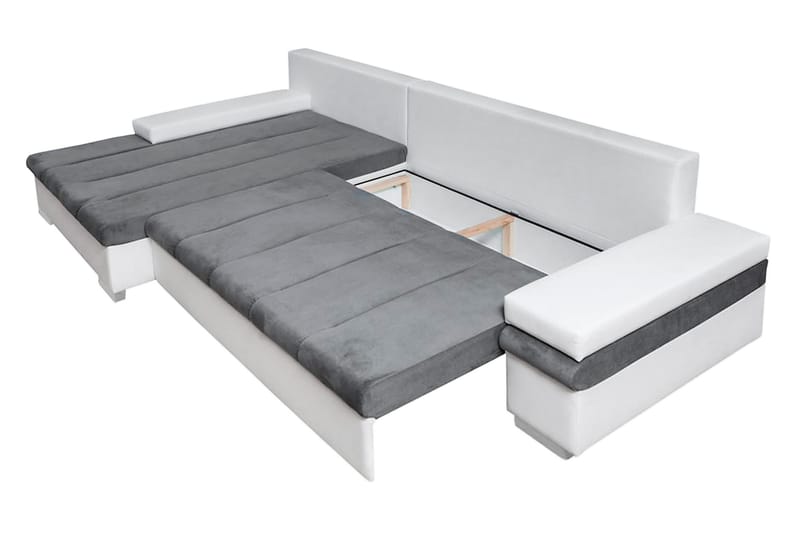 Naoma Divanbäddsoffa 310x175x83 cm - Grå - Möbler - Vardagsrum - Bäddsoffor