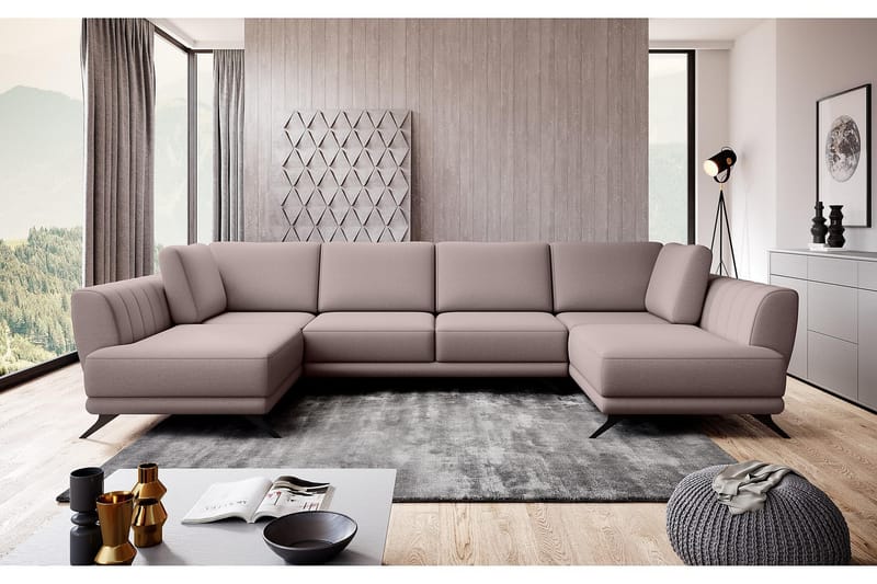 Naoya Bäddsoffa Dubbelschäslong Beige - Möbler - Vardagsrum - Bäddsoffor