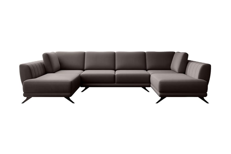 Naoya Bäddsoffa Dubbelschäslong Brun - Möbler - Vardagsrum - Bäddsoffor