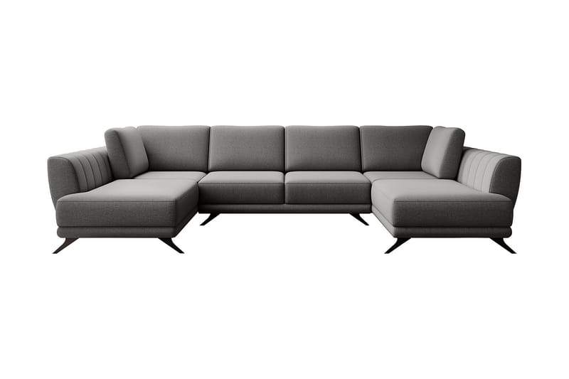 Naoya Bäddsoffa Dubbelschäslong Grå - Möbler - Vardagsrum - Bäddsoffor
