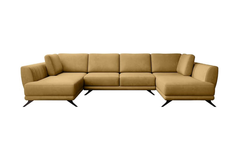 Naoya Bäddsoffa Dubbelschäslong Gul - Möbler - Vardagsrum - Bäddsoffor - U bäddsoffa
