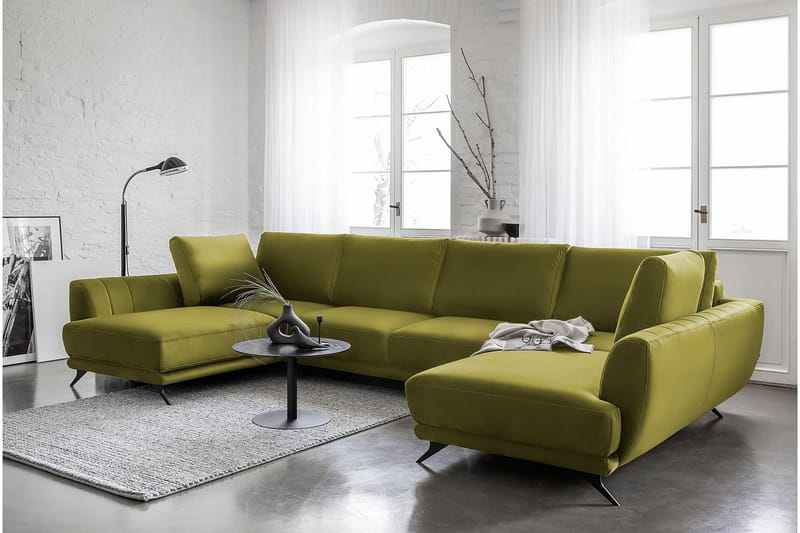Naoya Bäddsoffa Dubbelschäslong Limegrön - Möbler - Vardagsrum - Bäddsoffor