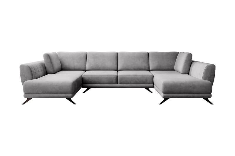 Naoya Bäddsoffa Dubbelschäslong Ljusgrå - Möbler - Vardagsrum - Bäddsoffor - U bäddsoffa