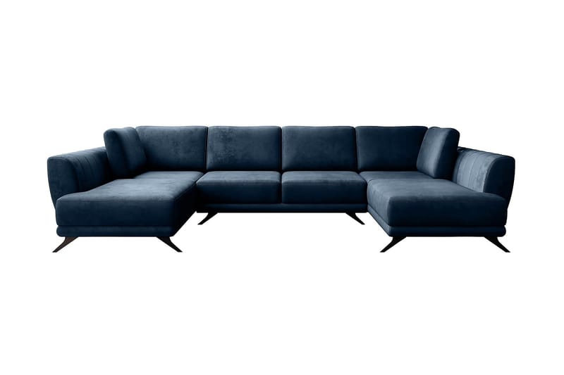 Naoya Bäddsoffa Dubbelschäslong Mörkblå - Möbler - Vardagsrum - Bäddsoffor - U bäddsoffa