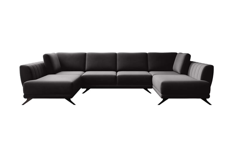 Naoya Bäddsoffa Dubbelschäslong Mörkbrun - Möbler - Vardagsrum - Bäddsoffor - U bäddsoffa