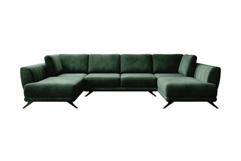 Naoya Bäddsoffa Dubbelschäslong Mörkgrön - Möbler - Vardagsrum - Bäddsoffor