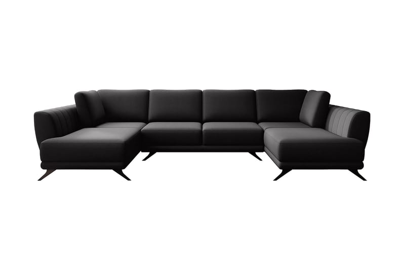 Naoya Bäddsoffa Dubbelschäslong Svart - Möbler - Vardagsrum - Bäddsoffor