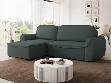 Navrel 3-sits Bäddsoffa med Divan och förvaring - Grå - Möbler - Vardagsrum - Bäddsoffor