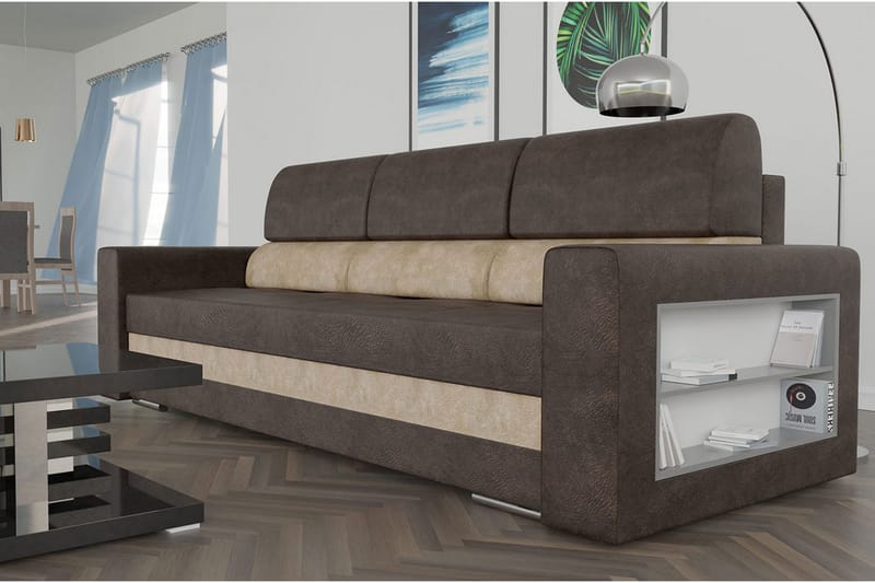 NEMO Bäddsoffa 236x92x88 cm - Brun - Möbler - Vardagsrum - Bäddsoffor