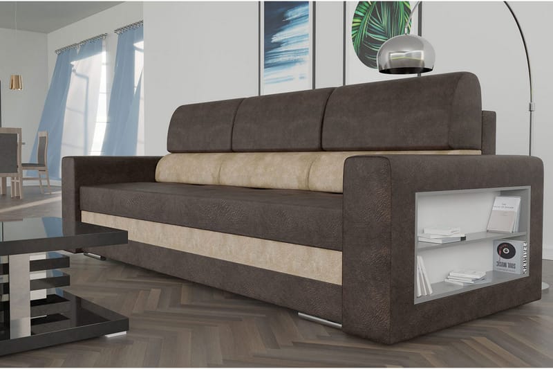 Nemo Bäddsoffa 236x92x88 cm - Brun - Möbler - Vardagsrum - Bäddsoffor