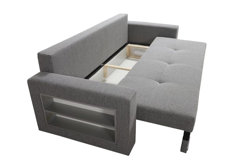 NEMO Bäddsoffa 236x92x88 cm - Brun/Grå - Möbler - Vardagsrum - Bäddsoffor