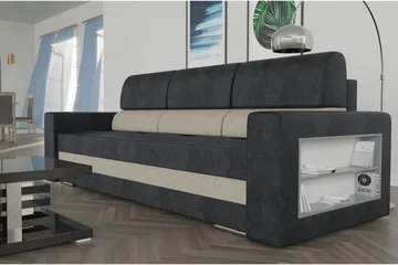 Nemo Bäddsoffa 236x92x88 cm - Grå - Möbler - Vardagsrum - Bäddsoffor