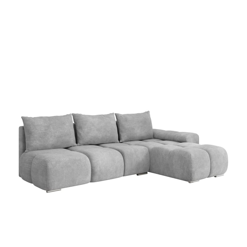 Nessa 4-sits Bäddsoffa divan höger med förvaring, grå