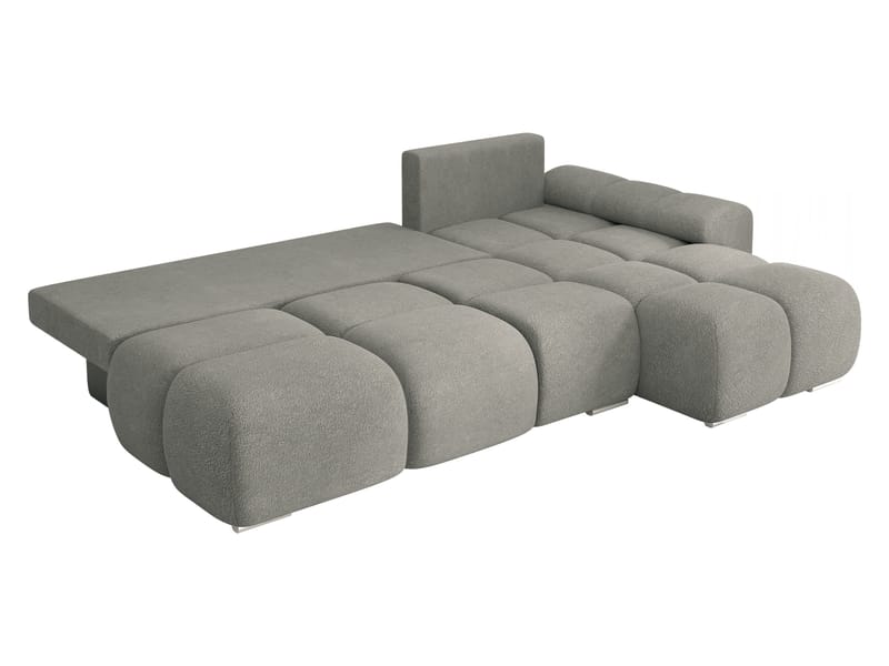 Nessa 4-sits Bäddsoffa divan höger med förvaring - grå - Möbler - Vardagsrum - Bäddsoffor
