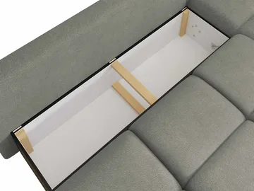 Nessa 4-sits Bäddsoffa divan vänster med förvaring - beige - Möbler - Vardagsrum - Bäddsoffor