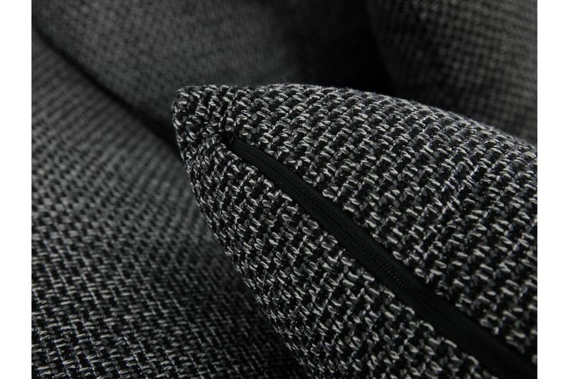 Niko U-Bäddsoffa 350x205x76 cm Divan Höger - Grå/Svart - Möbler - Vardagsrum - Bäddsoffor - U bäddsoffa