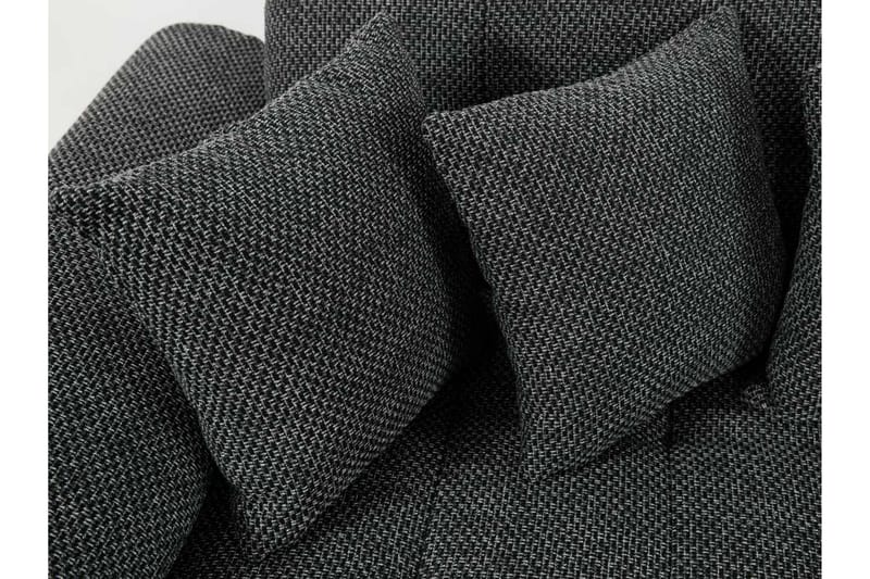 Niko U-Bäddsoffa 350x205x76 cm Divan Vänster - Grå/Svart - Möbler - Vardagsrum - Bäddsoffor - U bäddsoffa