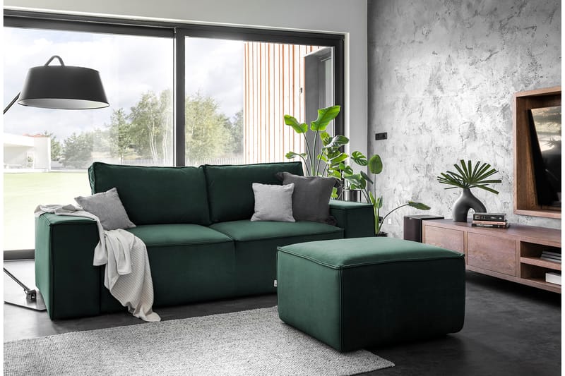 Nirala Bäddsoffa 3-sits med Förvaring Grön - Möbler - Vardagsrum - Bäddsoffor