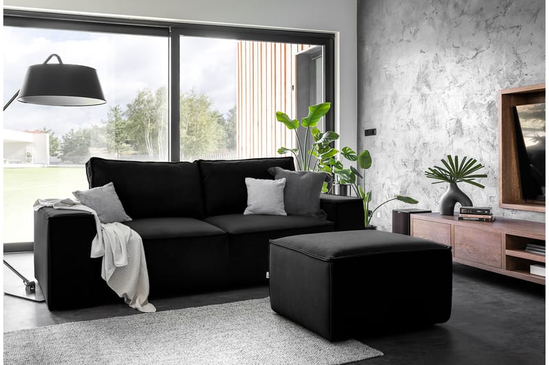 Nirala Bäddsoffa 3-sits med Förvaring Svart - Möbler - Vardagsrum - Bäddsoffor