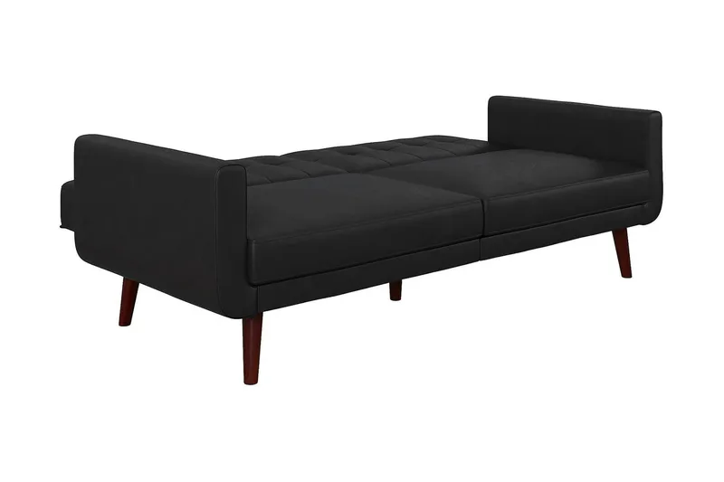 Nola 3-sits Bäddsoffa Konstläder/Svart - Dorel Home - Möbler - Vardagsrum - Bäddsoffor