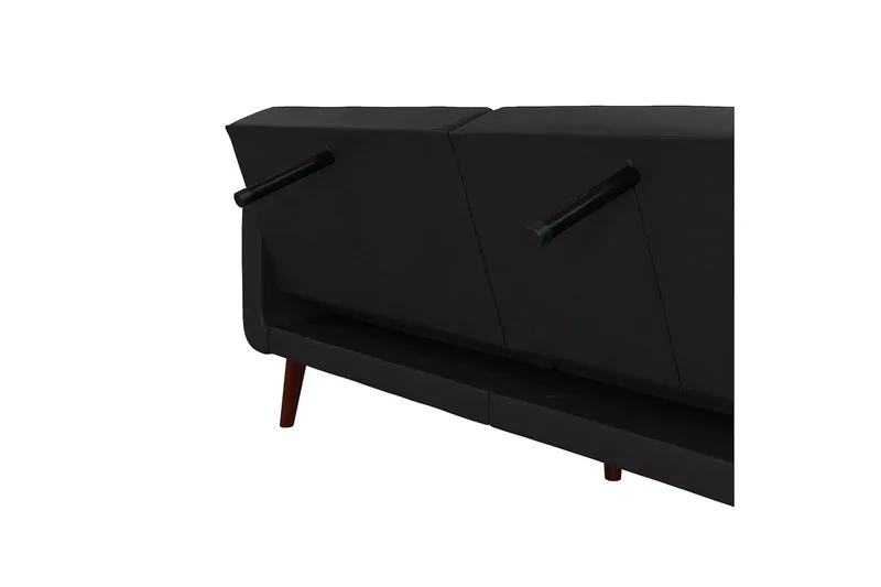 Nola 3-sits Bäddsoffa Konstläder/Svart - Dorel Home - Möbler - Vardagsrum - Bäddsoffor
