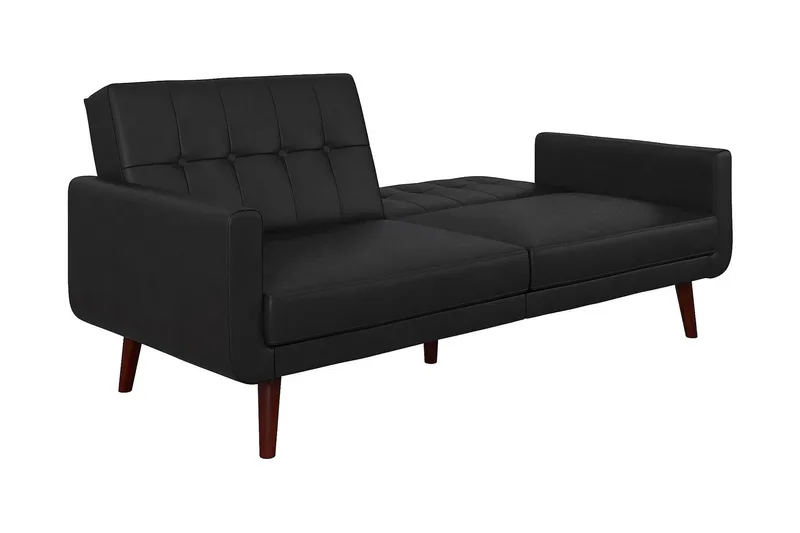 Nola 3-sits Bäddsoffa Konstläder/Svart - Dorel Home - Möbler - Vardagsrum - Bäddsoffor
