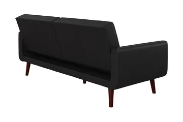 Nola 3-sits Bäddsoffa Konstläder/Svart - Dorel Home - Möbler - Vardagsrum - Bäddsoffor