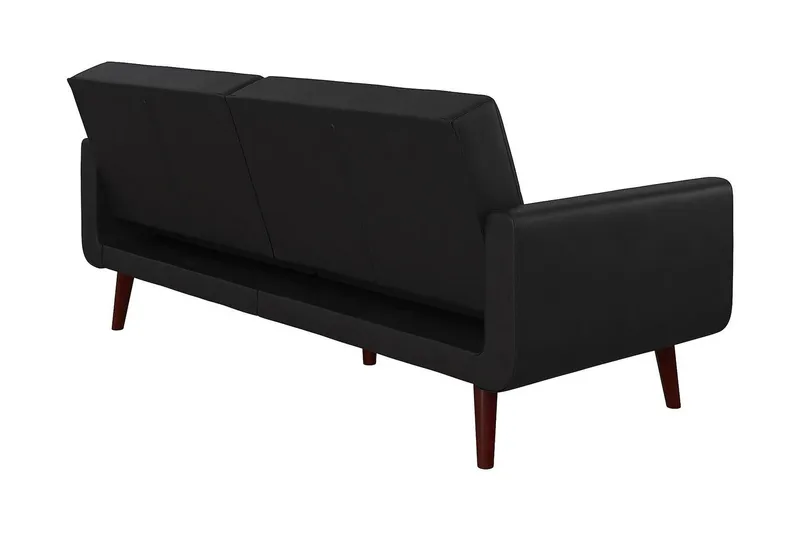 Nola 3-sits Bäddsoffa Konstläder/Svart - Dorel Home - Möbler - Vardagsrum - Bäddsoffor