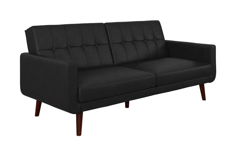 Nola 3-sits Bäddsoffa Konstläder/Svart - Dorel Home - Möbler - Vardagsrum - Bäddsoffor