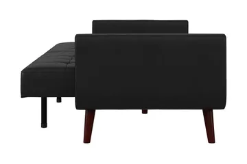 Nola 3-sits Bäddsoffa Konstläder/Svart - Dorel Home - Möbler - Vardagsrum - Bäddsoffor