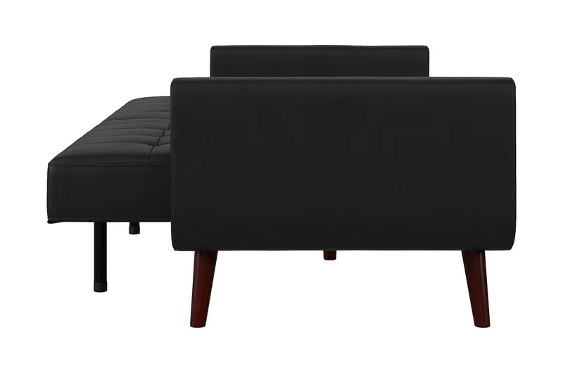 Nola 3-sits Bäddsoffa Konstläder/Svart - Dorel Home - Möbler - Vardagsrum - Bäddsoffor