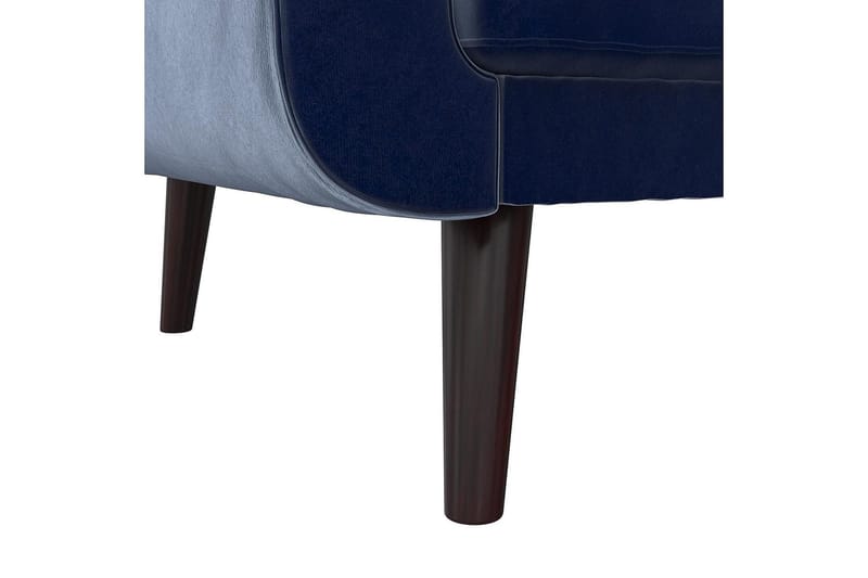 Nola 3-sits Bäddsoffa Sammet/Blå - Dorel Home - Möbler - Vardagsrum - Bäddsoffor