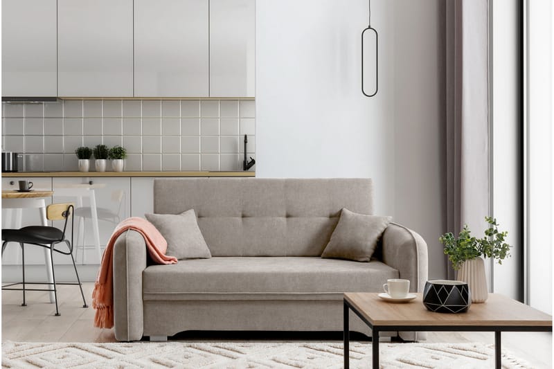 Nomely Bäddsoffa med Förvaring 2-sits Beige - Möbler - Vardagsrum - Bäddsoffor