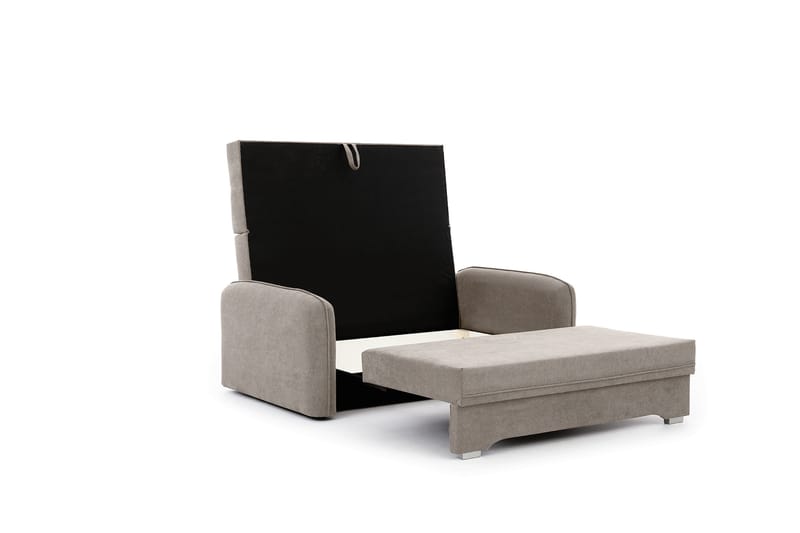 Nomely Bäddsoffa med Förvaring 2-sits Beige - Bäddsoffor - 2-sits bäddsoffa