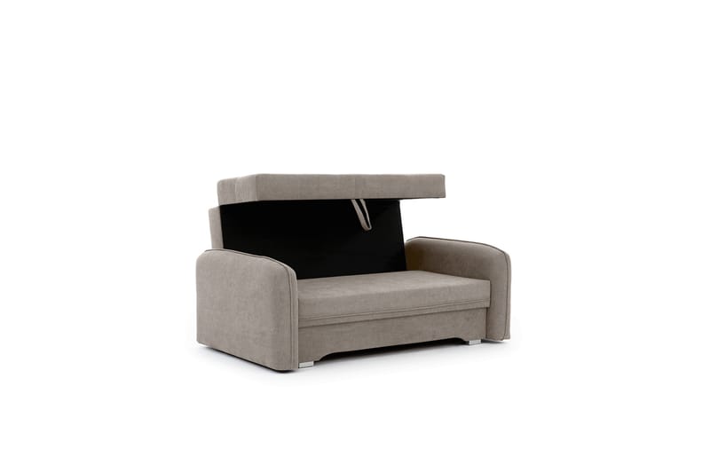 Nomely Bäddsoffa med Förvaring 2-sits Beige - Bäddsoffor - 2-sits bäddsoffa