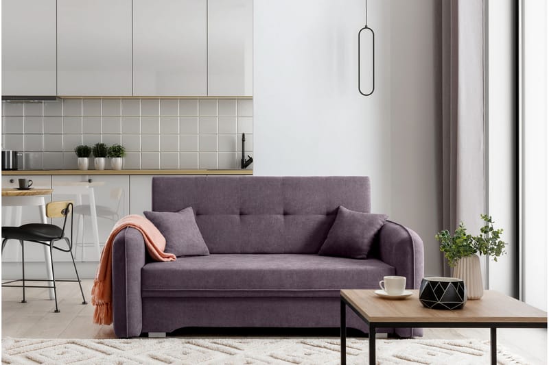 Nomely Bäddsoffa med Förvaring 2-sits Lila - Möbler - Vardagsrum - Bäddsoffor