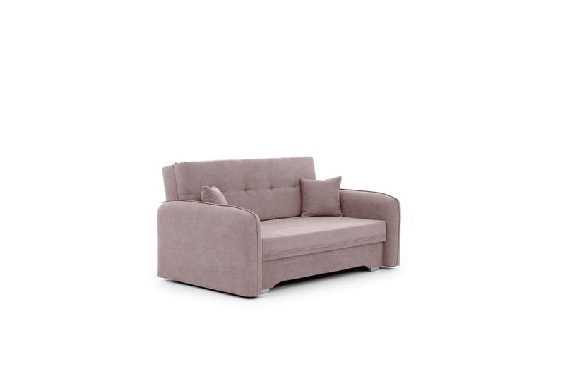 Nomely Bäddsoffa med Förvaring 2-sits Rosa - Bäddsoffor - 2-sits bäddsoffa