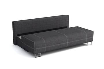 Optima Bäddsoffa 200x90x90 cm - Svart/Grå - Möbler - Vardagsrum - Bäddsoffor - 4-sits bäddsoffa