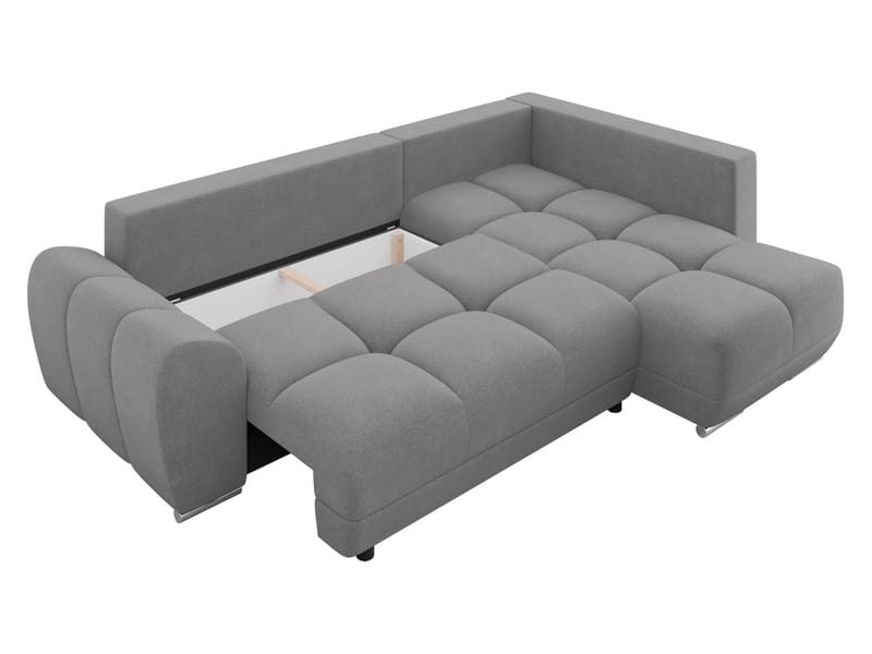 Ostra 4-sits Bäddsoffa divan med vänster förvaring - grå - Möbler - Vardagsrum - Bäddsoffor