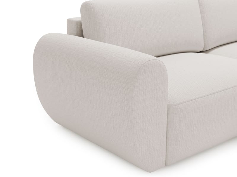 Osvar 3-sits Bäddsoffa med Divan Höger och Förvaring - Vit - Möbler - Vardagsrum - Bäddsoffor - Hörnbäddsoffa