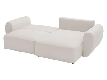Osvar 3-sits Bäddsoffa med Divan Höger och Förvaring - Vit - Möbler - Vardagsrum - Bäddsoffor - Hörnbäddsoffa