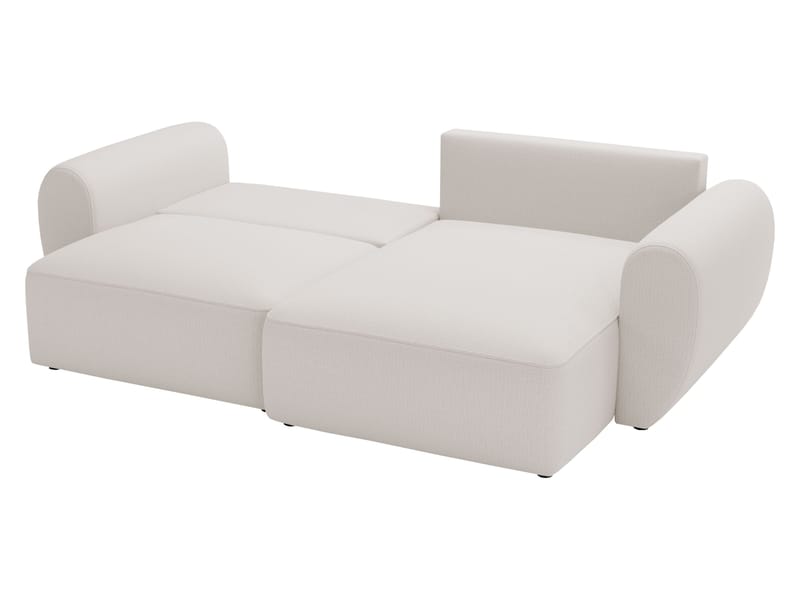 Osvar 3-sits Bäddsoffa med Divan Höger och Förvaring - Vit - Möbler - Vardagsrum - Bäddsoffor - Hörnbäddsoffa