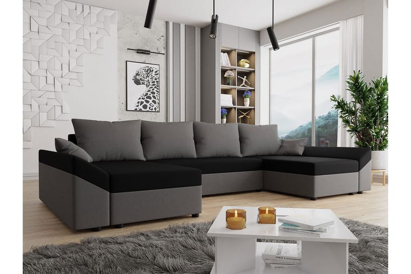 Ovadia 5-sits Bäddsoffa - Mörkgrå - Möbler - Vardagsrum - Bäddsoffor