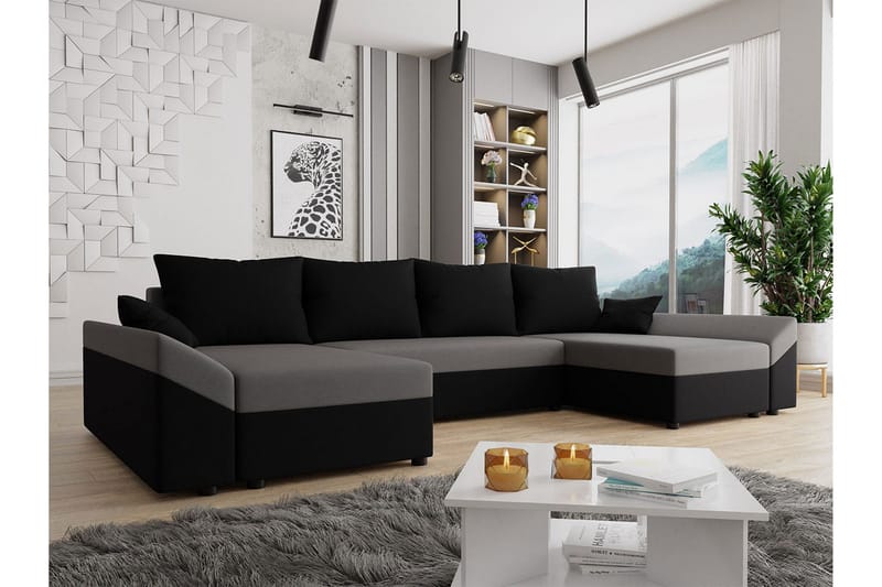 Ovadia 5-sits Bäddsoffa - Svart - Möbler - Vardagsrum - Bäddsoffor