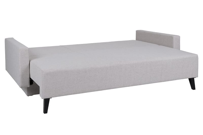 Oviedo 3-sits Bäddsoffa med Förvaring 95x215 cm i Tyg - Grå - Möbler - Vardagsrum - Bäddsoffor
