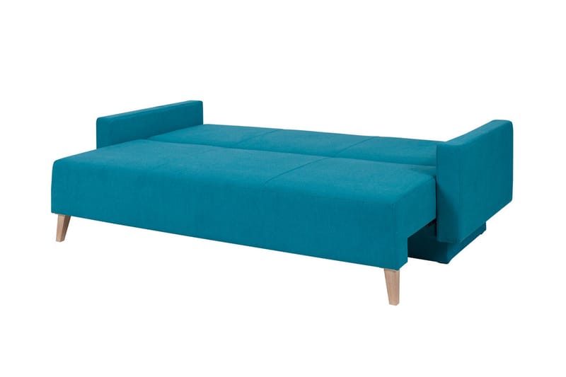 OVIEDO Bäddsoffa 215x95x86 cm - Brun - Bäddsoffor - 3-sits bäddsoffa