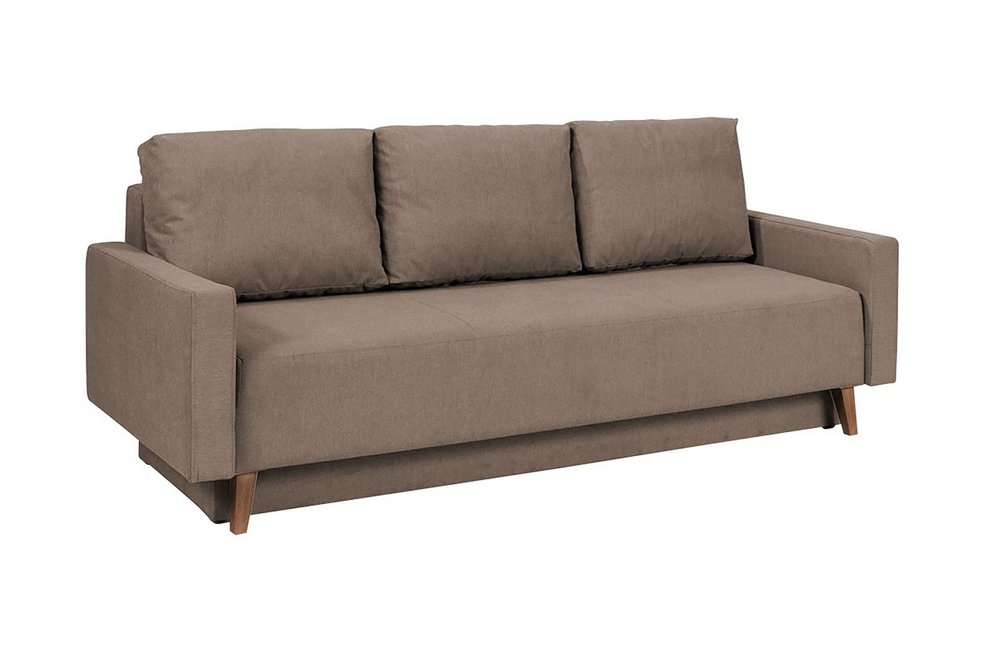 oviedo bäddsoffa 215x95x86 cm - brun