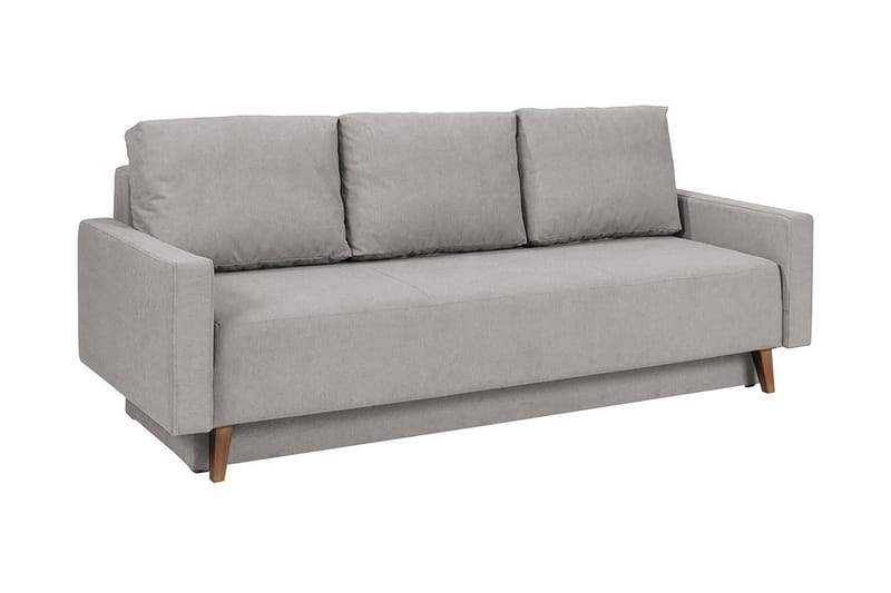 OVIEDO Bäddsoffa 215x95x86 cm - lila/grå - Bäddsoffor - 3-sits bäddsoffa